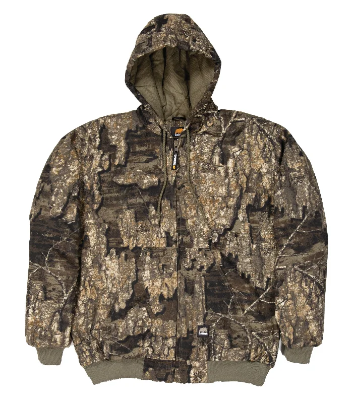 Berne Mens Realtree Timber 100% Cotton Hooded Jacket 2XL TALL