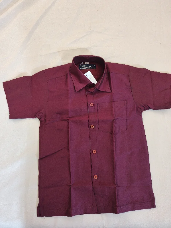 Beautiful Maroon Color Shirt For Kids