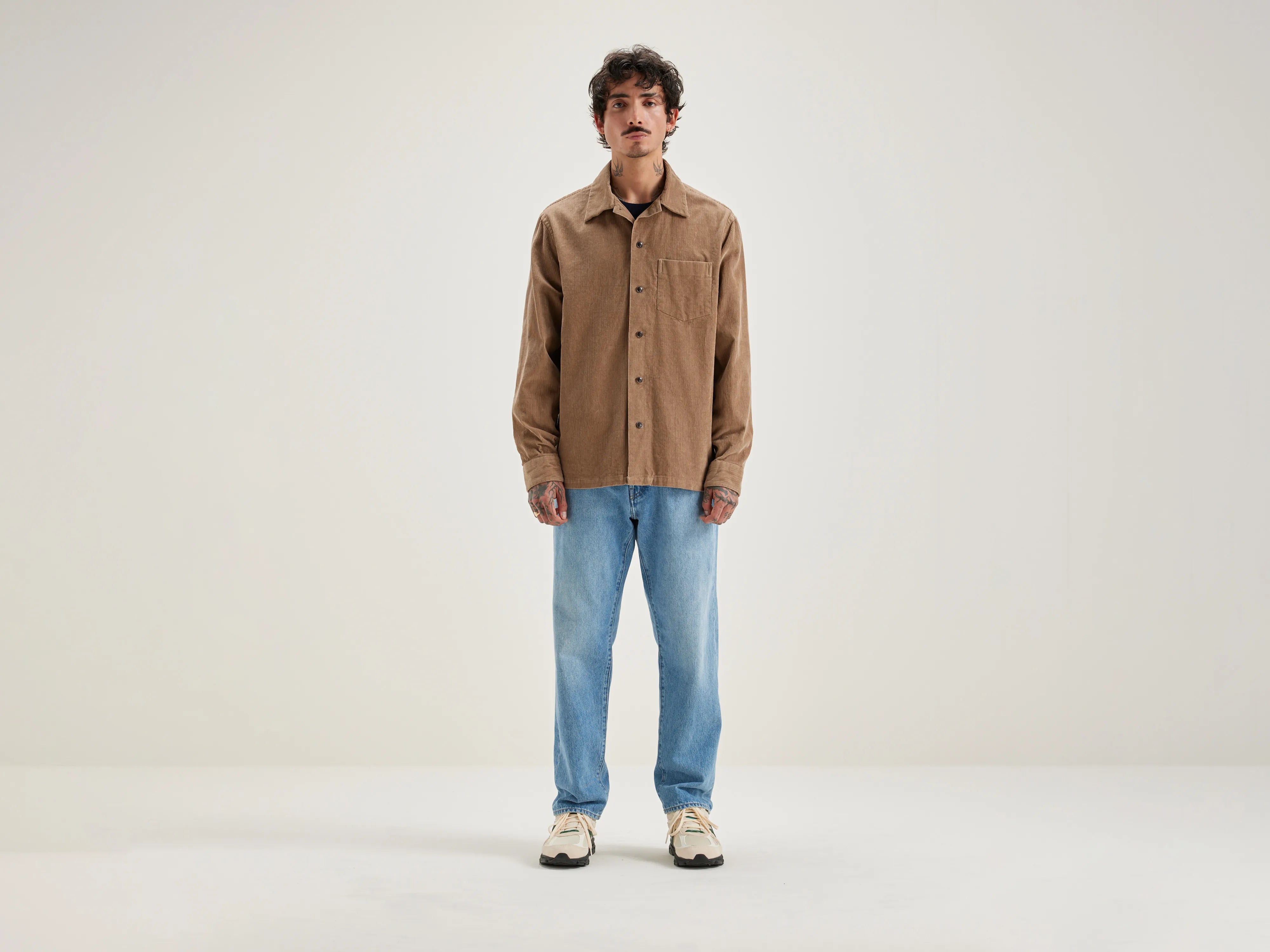 Goney corduroy overshirt (242 / M / WOLF)