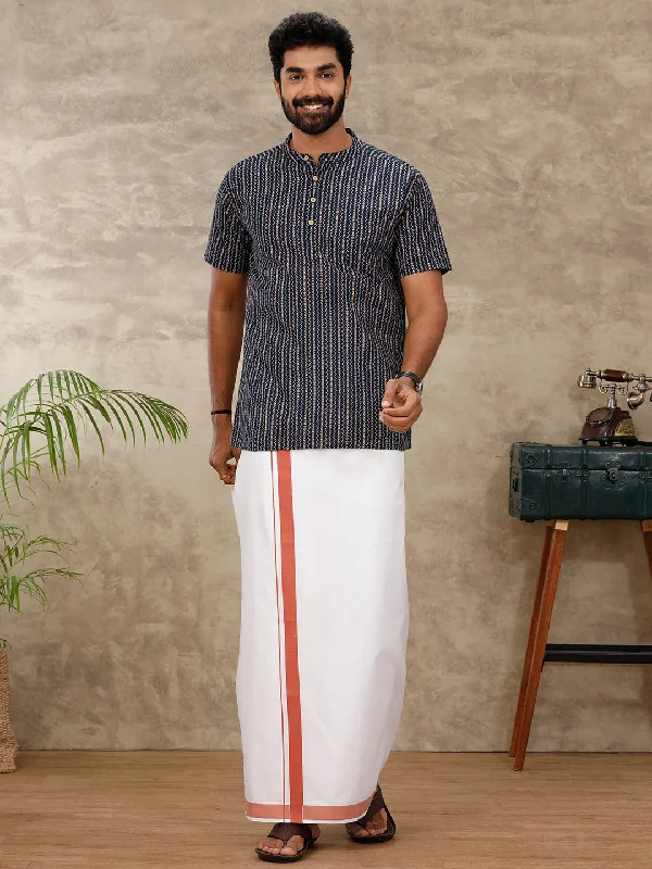 Men Single Dhoti with Matching Kurta Set OC9