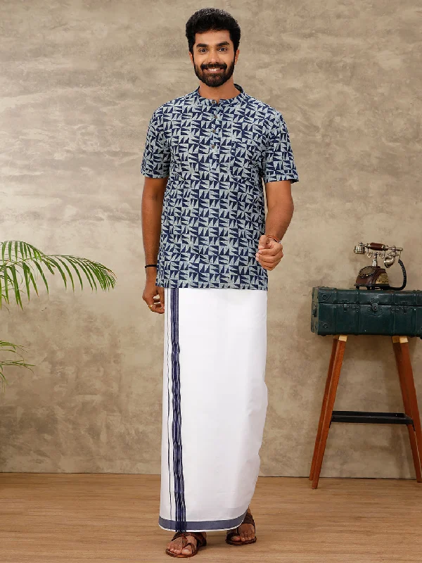 Men Single Dhoti with Matching Kurta Set OC16