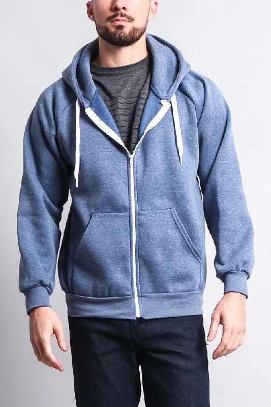 Premium Heavyweight Heather Zip-Up Hoodie