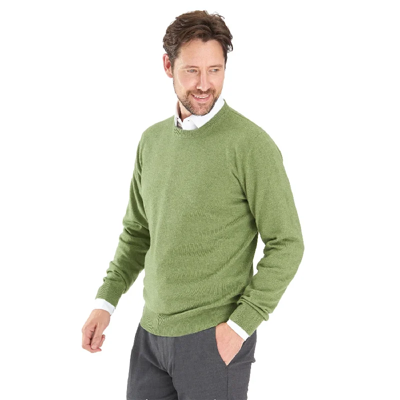 LIGHT GREEN CREWNECK SWEATER