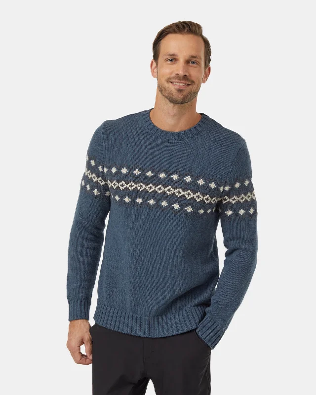 Highline Intarsia Crew Sweater