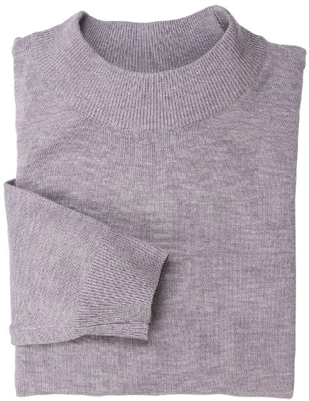 Mock Neck Sweater Color Grey