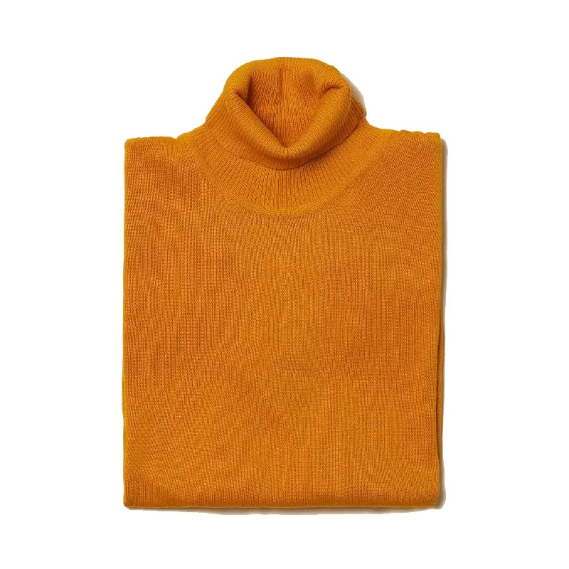 Men's Turtleneck Sweater color Mustard