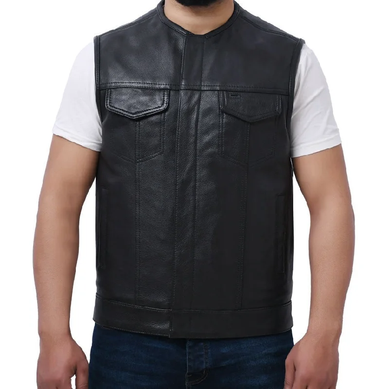 LOGAN - Motorcycle Leather Vest