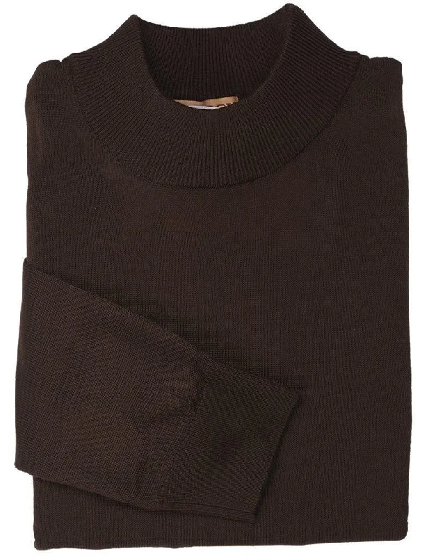 Mock Neck Sweater Color Brown