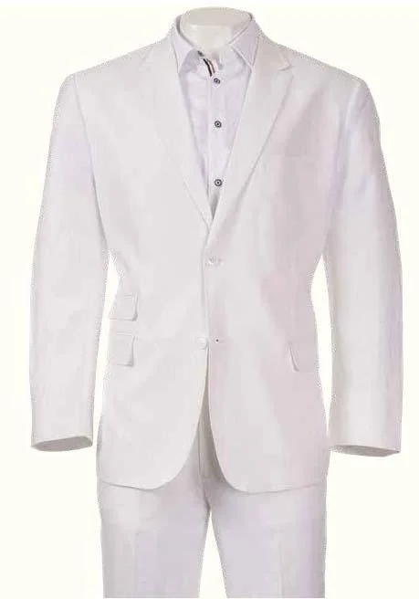 Inserch White Linen 2 PC Suit