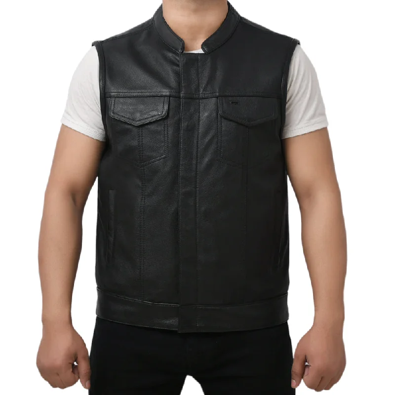 PLUNGE - Motorcycle Leather Vest