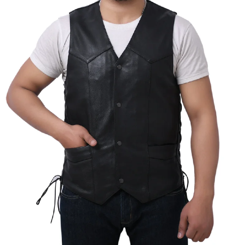 DELANEY - Motorcycle Leather Vest