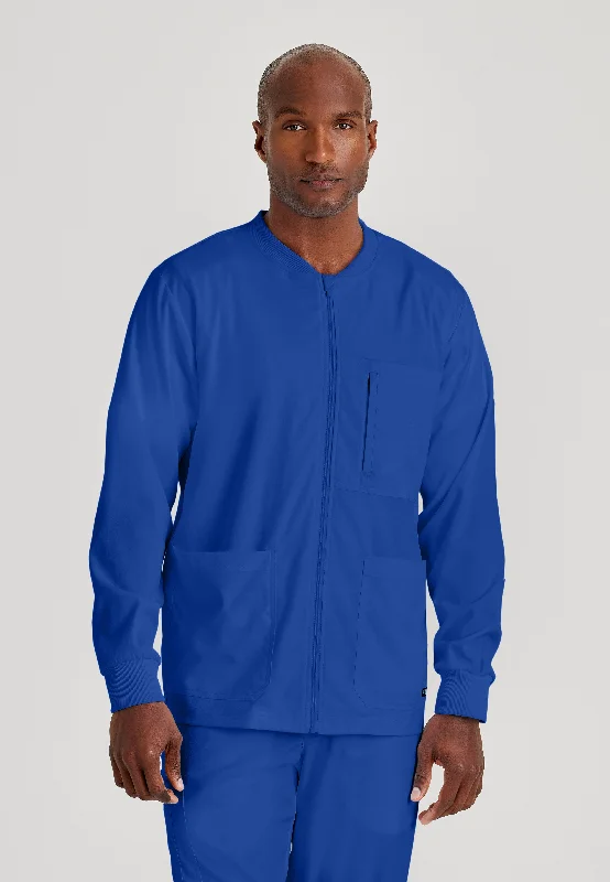 React 5-Pocket Crewneck Warmup Scrub Jacket