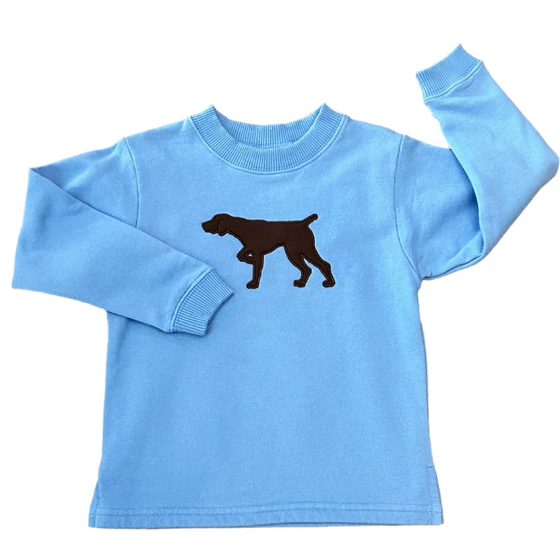 Pointer Dog Applique Sweatshirt