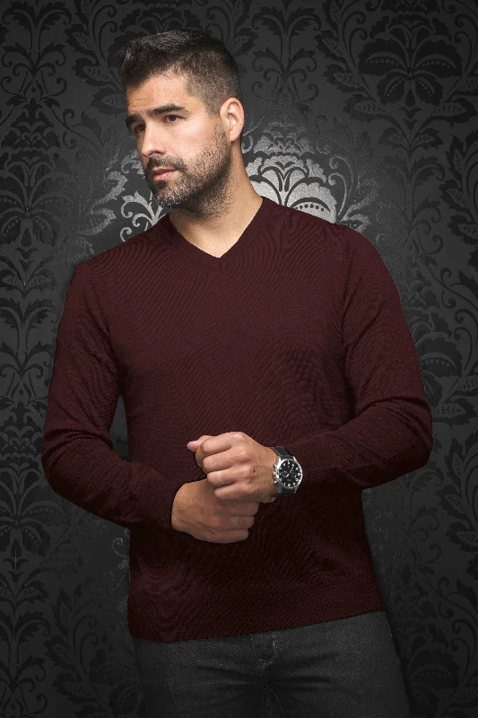 Au Noir® Sweaters | Saxony Burgundy