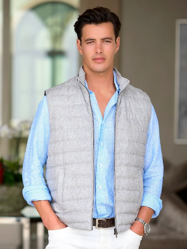 Curtis Cashmere Silk Down Vest