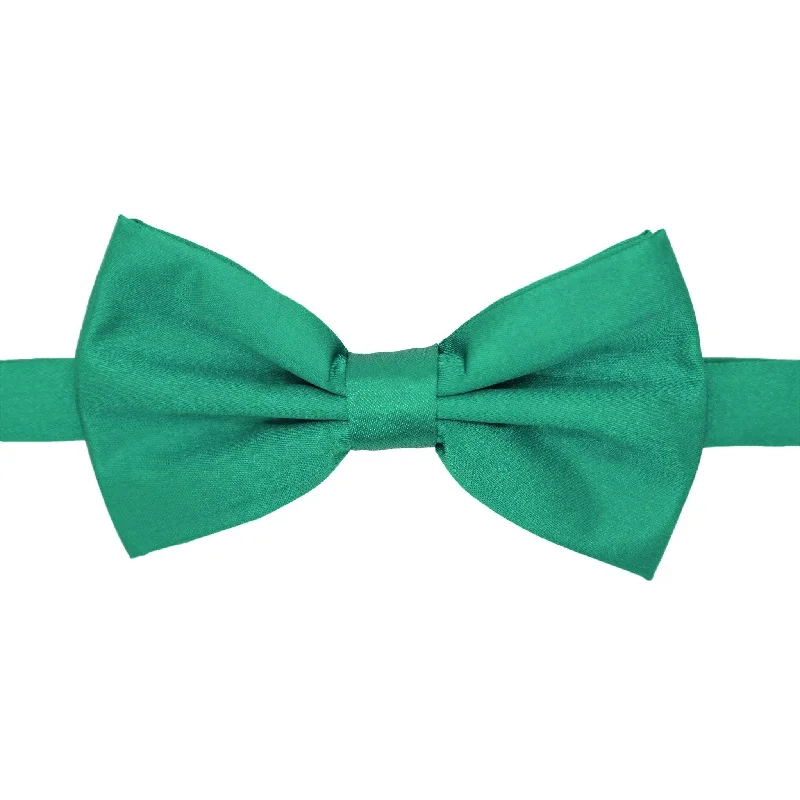 Gia Teal Satin Adjustable Bowtie