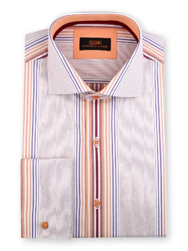 Riviera Stripe Dress Shirt | Tan