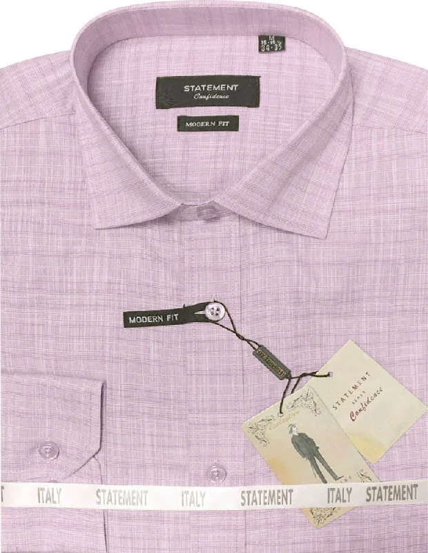 MODERN FIT PINK DRESS SHIRT SELF TEXTURED