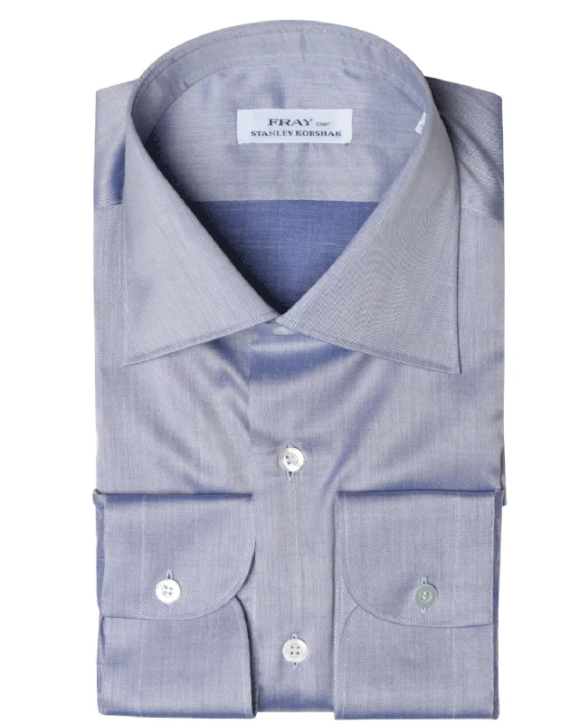 Indigo Blue Byron Cotton Dress Shirt