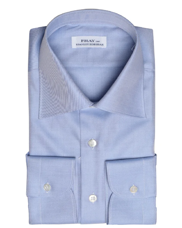 Light Blue Byron Cotton Dress Shirt