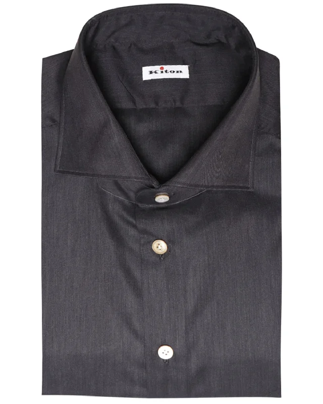 Charcoal Cotton Blend Sportshirt