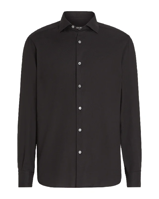 Black Solid Cashco Sportshirt