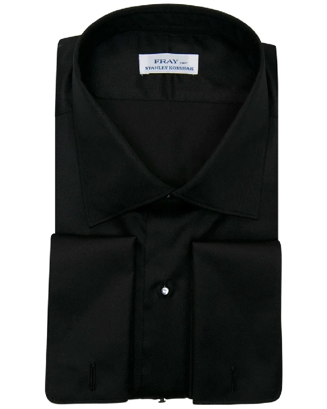 Black Tight Diamond Formal Dress Shirt