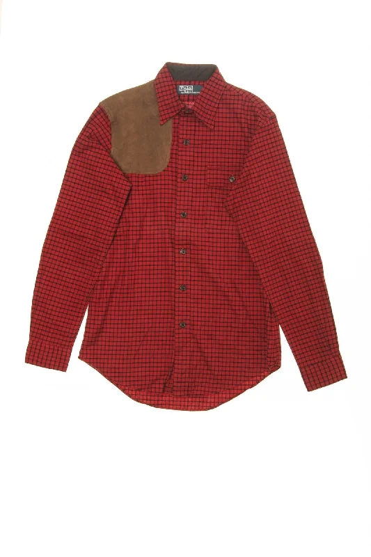 Polo By Ralph Lauren - Red Checkered Long Sleeve Button Up Dress Shirt -