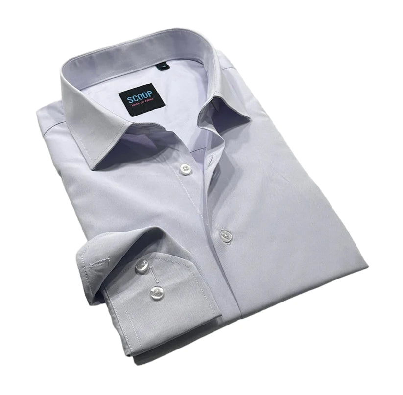 Scoop Dress Shirt - Grady/Lavender