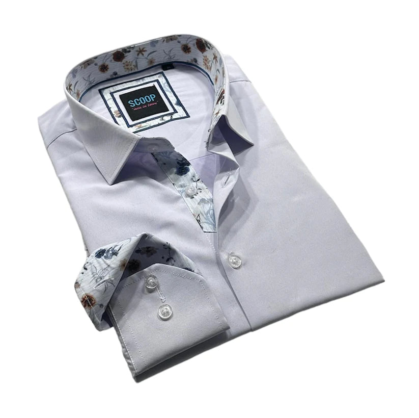 Scoop Dress Shirt - Novel 2/Lavender