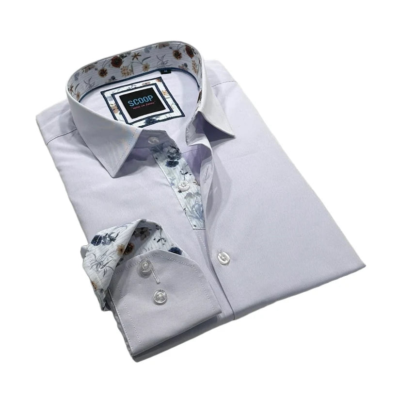 Scoop Dress Shirt - Novel 2/Lilac