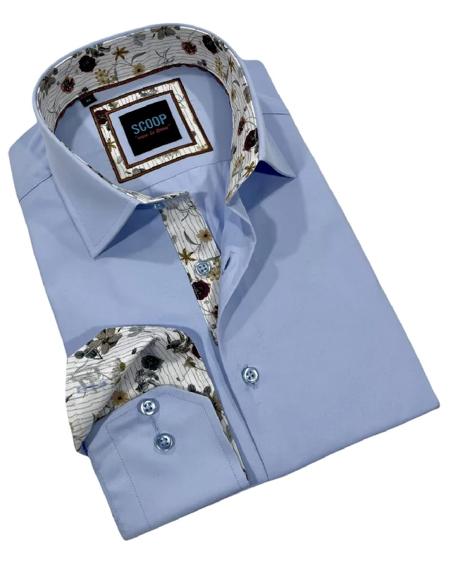 Scoop Dress Shirt - Novel/Powder