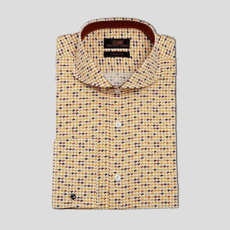 Personality Dress Shirt | Rounded collar | 100% Cotton | French Cuff