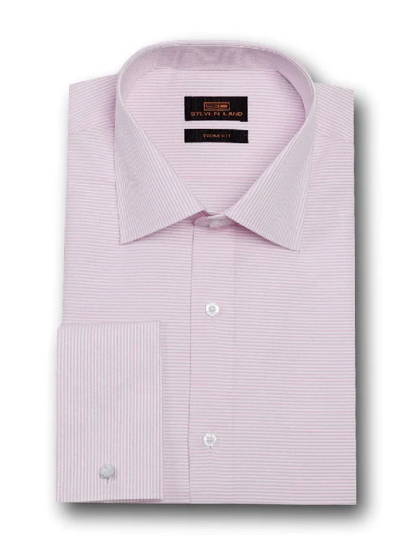 Fashion Stripes Dress Shirt | Pink