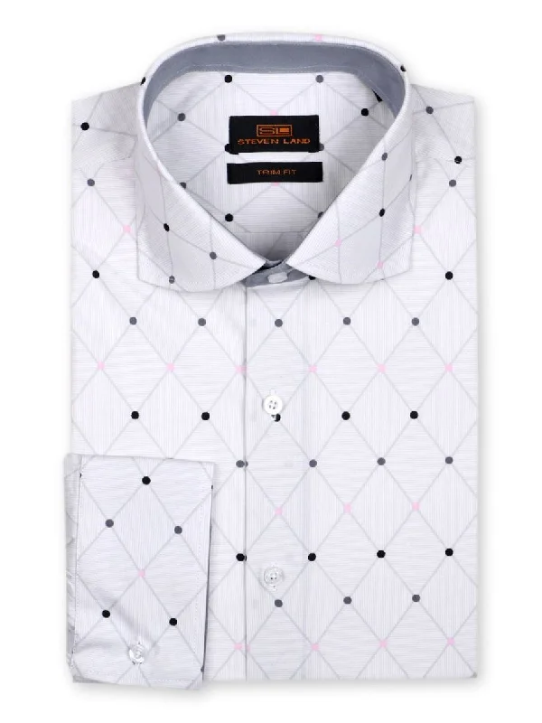 Dress Shirt | Model TA763 | Trim Fit | 100% Cotton | Cutaway Collar | Single Cuff | Color: White