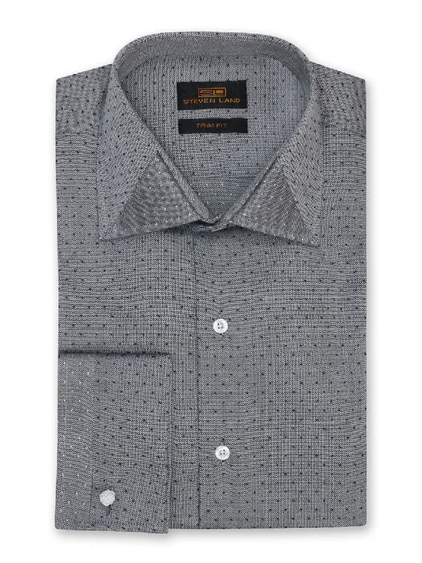 Steven Land | Dress Shirt | TA820 | Trim Fit | 100% Cotton | Spread Collar | Plain Front | Silver