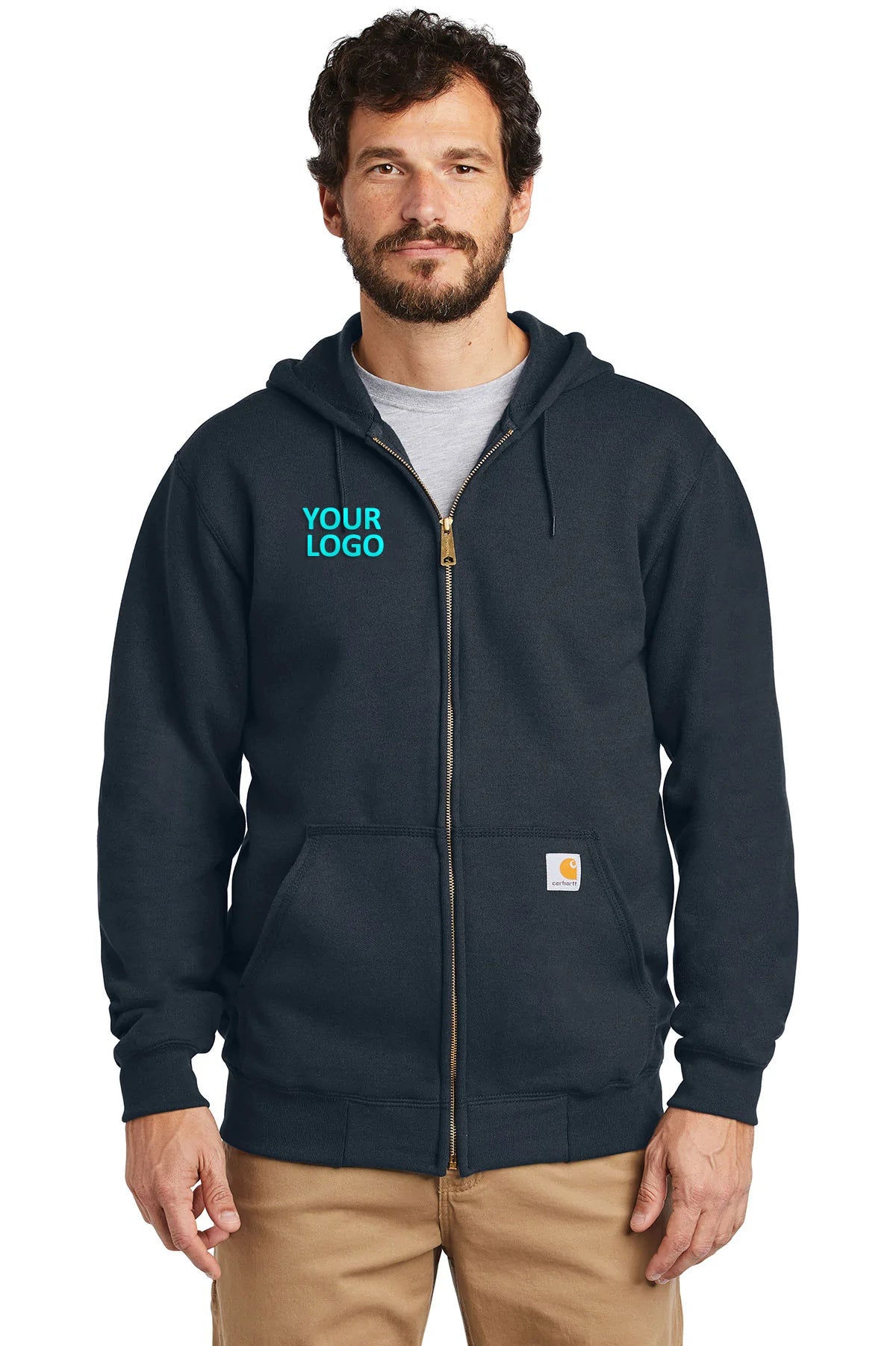 Carhartt Midweight Zip Up Hoodies, New Navy