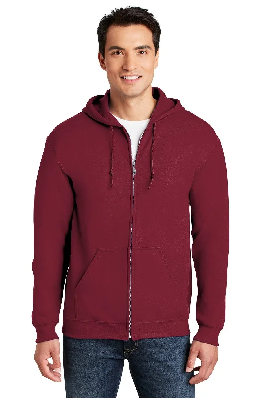 Gildan Heavy Blend Full Zip Hooded Sweatshirt Cardinal