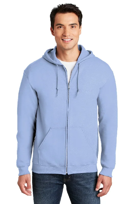 Gildan Heavy Blend Full Zip Hooded Sweatshirt Carolina Blue