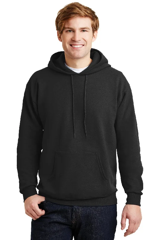 Hanes Ecosmart Pullover Hooded Sweatshirt P170 Black