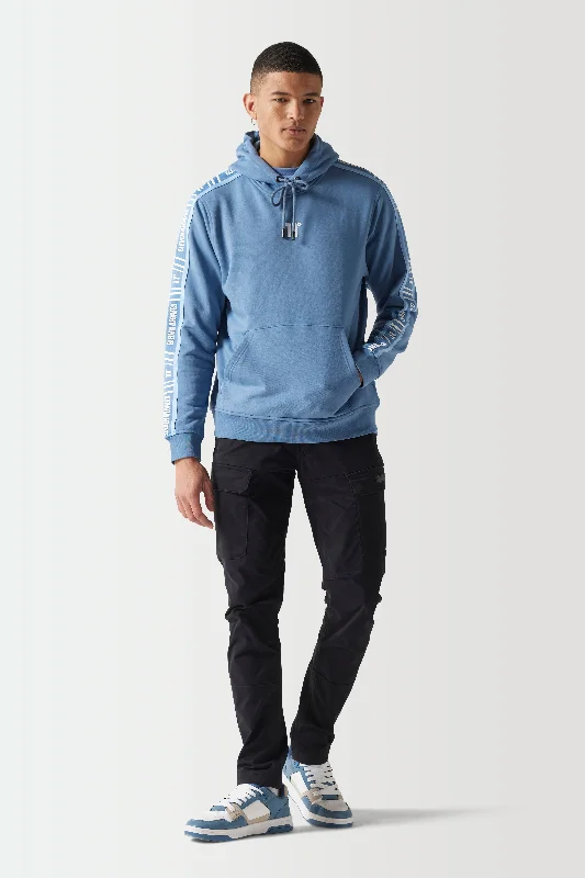 Retro Taped Hoodie - Elemental Blue