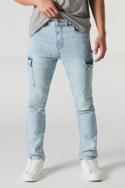 Stacked Skinny Cargo Jean