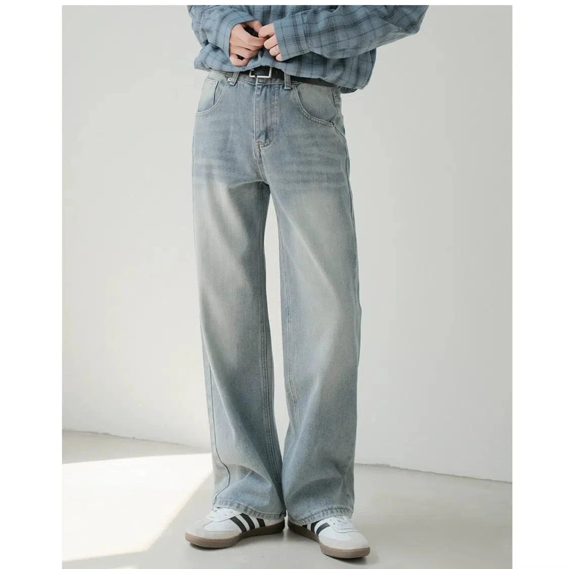 Light Blue Wide Leg Jeans