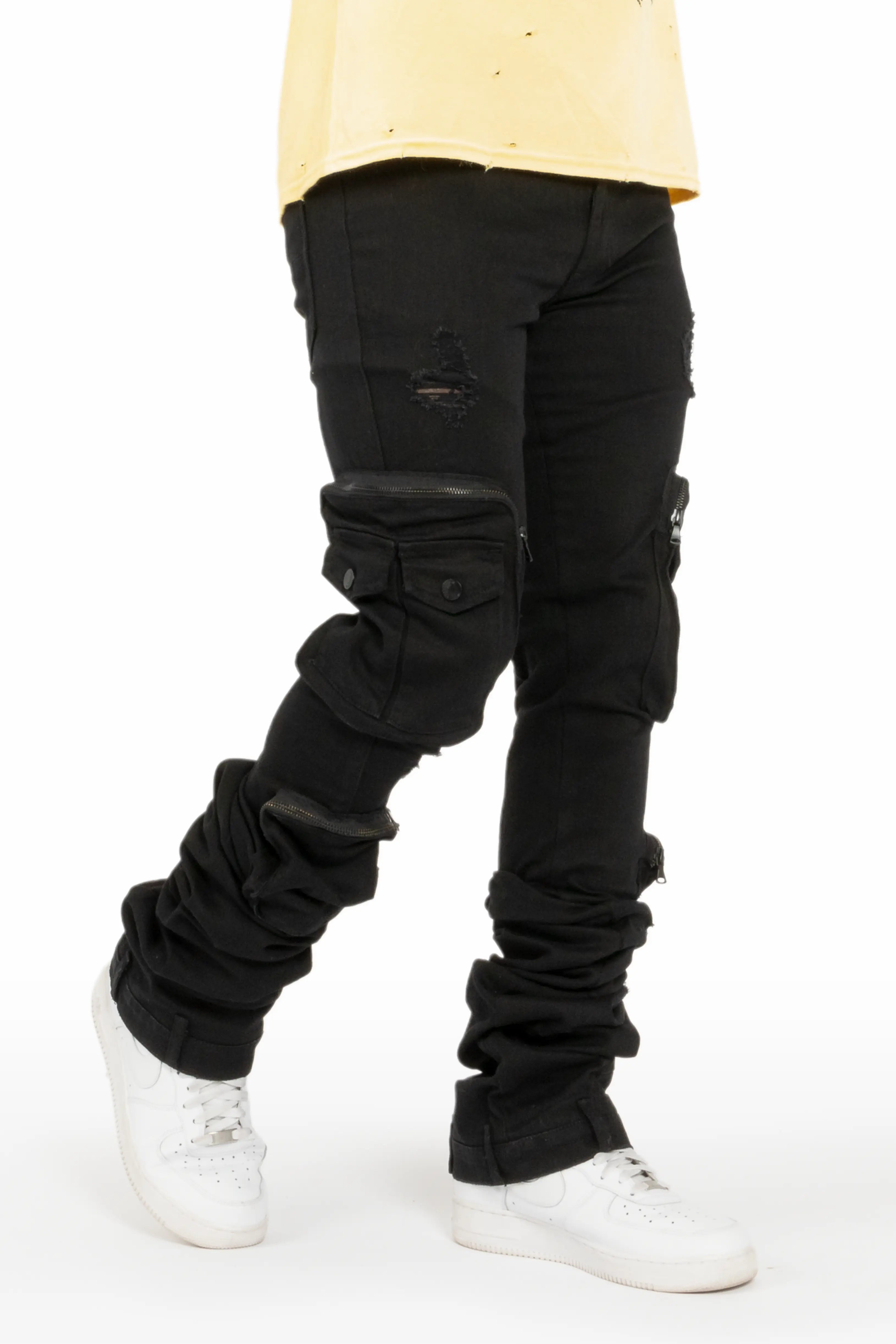 Shane Black Super Stacked Flare Jean