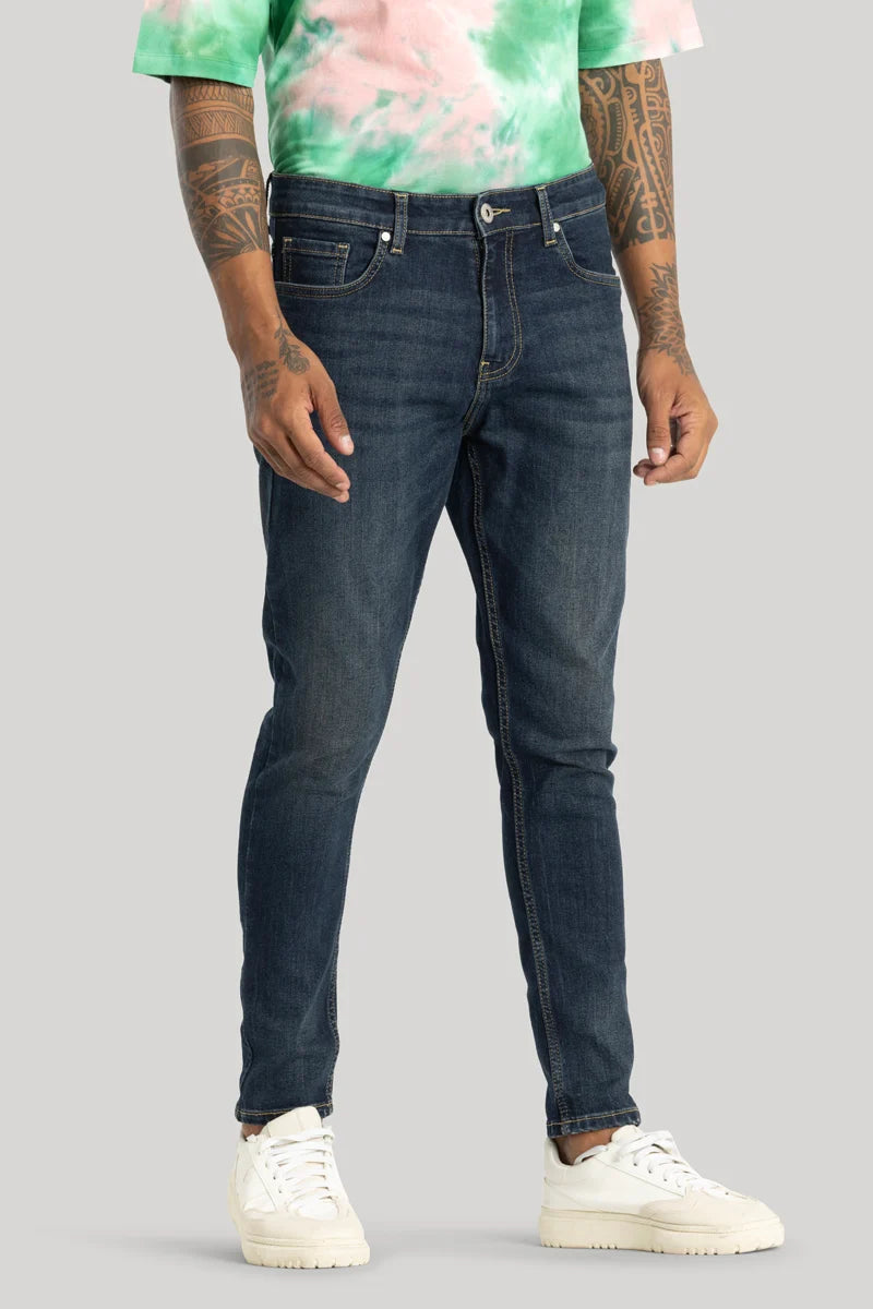 Vito Denim Blue Skinny Fit Jeans