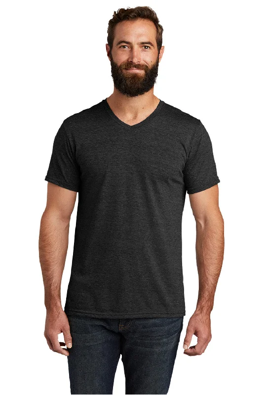 Allmade Mens Short Sleeve V-Neck T-Shirt - Space Black