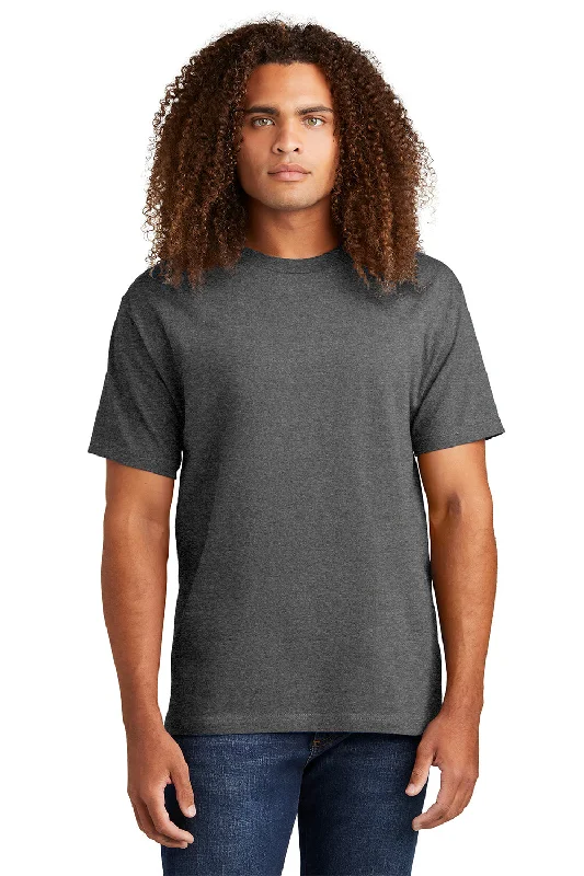 American Apparel Mens Short Sleeve Crewneck T-Shirt - Heather Charcoal Grey