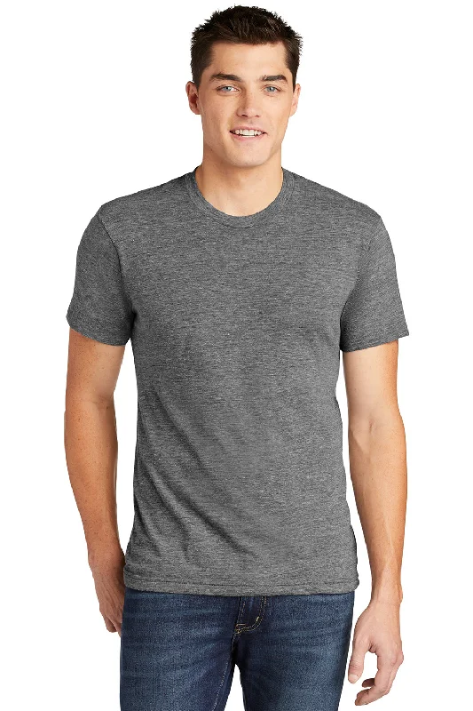 American Apparel Mens Track Short Sleeve Crewneck T-Shirt - Athletic Grey