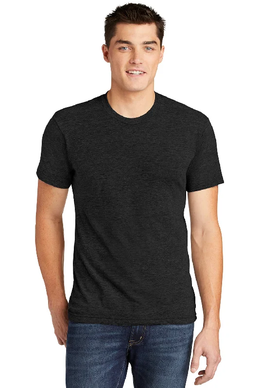 American Apparel Mens Track Short Sleeve Crewneck T-Shirt - Black