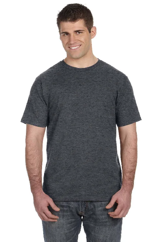 Gildan Mens Short Sleeve Crewneck T-Shirt - Heather Dark Grey